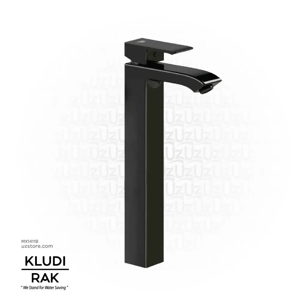 KLUDI RAK PROFILE STAR Single Lever high-raised XL basin mixer RAK14161.BK1 Black