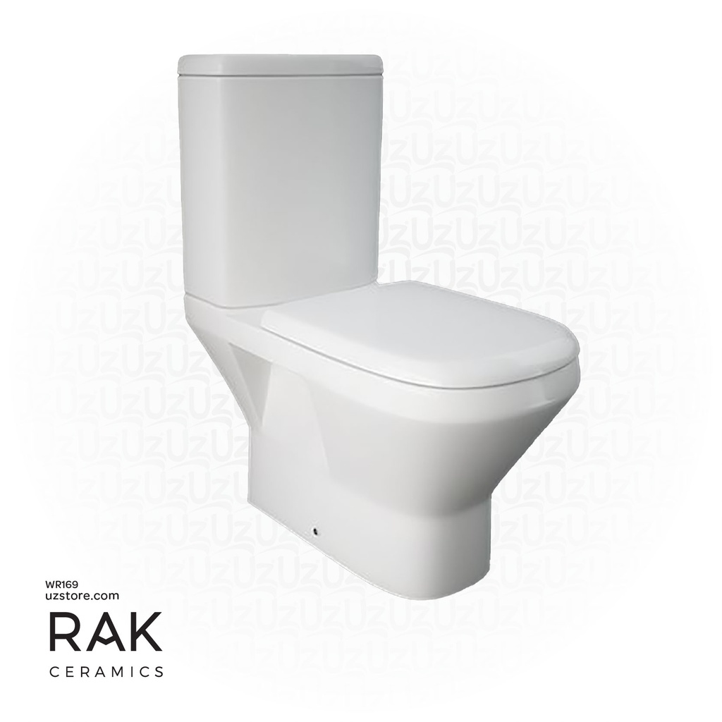 RAK Ceramic JUMEIRAH Closed Coupled Water Closet 240MM JM13AWHA+JM04AWHA+JM05DSCQRAWHA