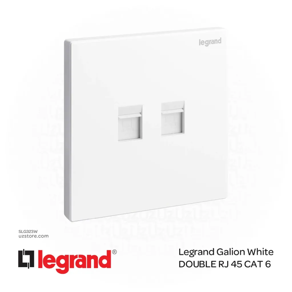Legrand Galion White DOUBLE RJ 45 CAT 6