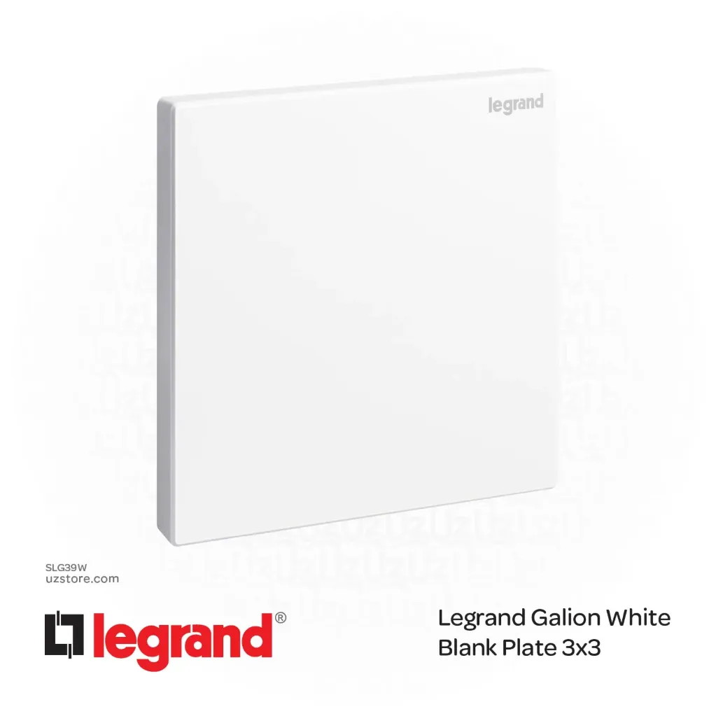 Legrand Galion White Blank Plate 3x3 