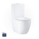 GROHE BAU CERAMIC FLOOR STANDING WC (3 in 1 Riml hor.outl + Ceramic Cistern + seat soft close slim)