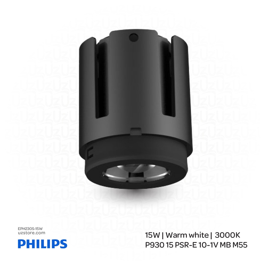 PHILIPS LED Down Light RS378B P15 930 PSR-E 1-10V MB M55 15W , 3000K Warm White 911401540771