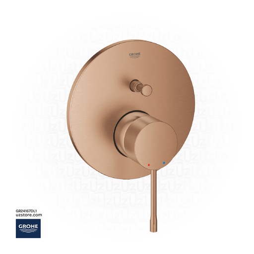 [GR24167DL1] GROHE Essence Single-lever mixer with 2-way diverter , 24167DL1 , brushed warm sunset
