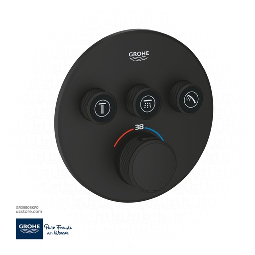 [GR29508KF0] GROHE Grohtherm SmartControl Safety mixer for concealed installation with 3 valves , 29508KF0 , phantom black