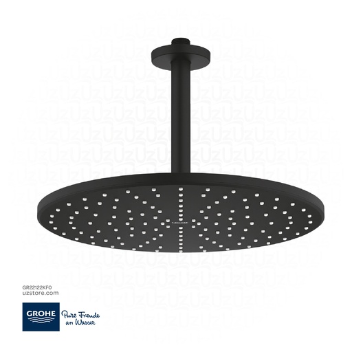 [GR22122KF0] GROHE Rainshower Mono 310 Head shower set ceiling 142 mm , 1 spray , 22122KF0 , phantom black