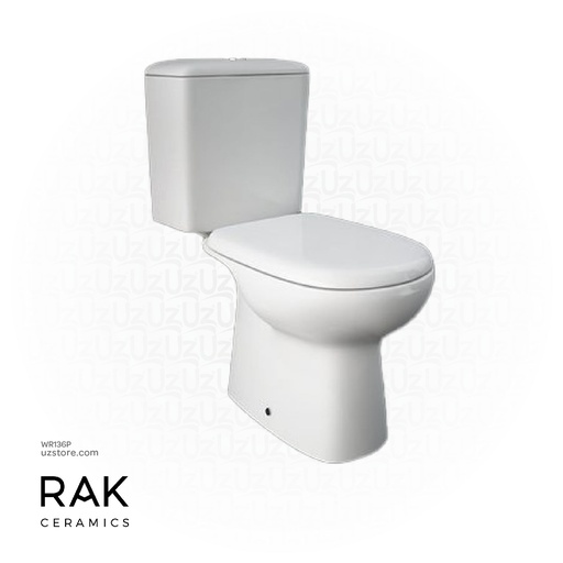 [WR136P] RAK - LIWA Water Closet P-trap + Flush Tank & Seat Cover LW08AWHA+LW04AWHA+JM05DSCQRAWHA