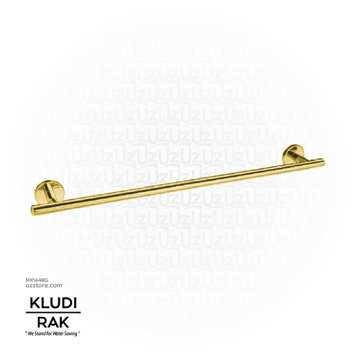 [MX1448G] Kludi RAK Brass Single Towel Bar Gold 600mm RAK 21001.GD1