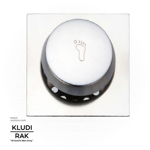 [MX1531] KLUDI RAK Push Type Floor Drain,
100 x 100 mm S.S 304 Mirror Finish,
 RAK90740-1