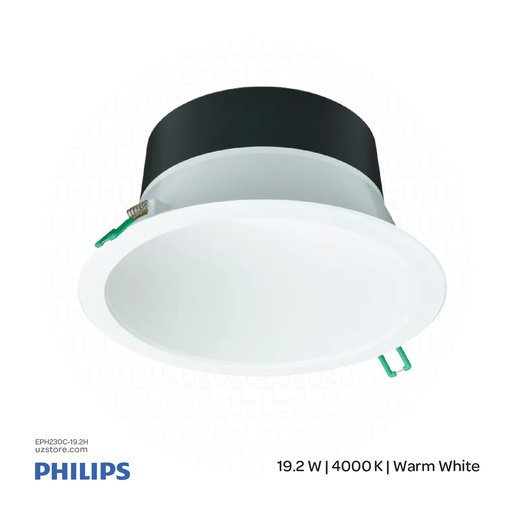 [EPH230C-19.2H] Philips CoreLine Downlight gen5, 19.2 W, D150 mm, 2350 lm, 4000 K, White reflector, IP20 DN142B 20S/840 PSU-E WR 911401552232
