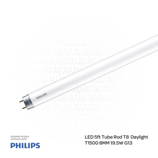 [E610PHD-19.5G13] Philips LED 5ft Tube Rod T8 19.5W Daylight TL-PL19.5WF865 LED T8 1500MM 19.5W G13 CDL ND 1CT/4
