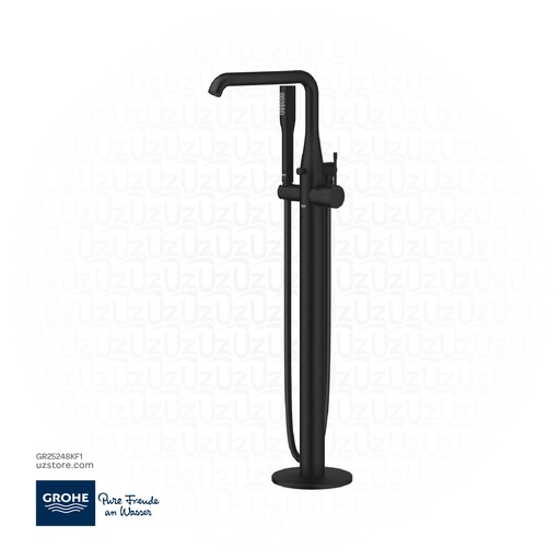 [GR25248KF1] GROHE Essence Single-lever bath mixer 1/2" , floor mounted , 25248KF1 , phantom black