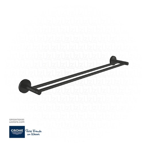 [GR1024732430] GROHE Essentials Double towel rail , 1024732430 , matt black
