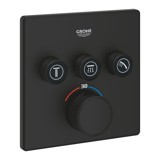 [GR102167KF00] GROHE Grohtherm SmartControl Safety mixer for concealed installation with 3 valves , 102167KF00 , phantom black