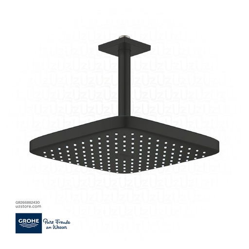 [GR266882430] GROHE Tempesta 250 Cube Head shower set ceiling 142 mm , 1 spray , 266882430 , matt black