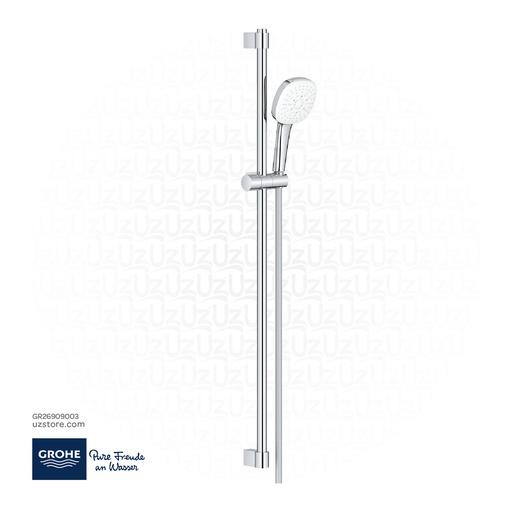 [GR26909003] GROHE Tempesta Cube 110 Shower rail set 3 sprays (Rain , Jet , Massage) , 26909003 , chrome