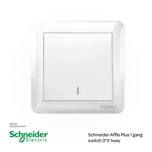 [SSV11A] Schneider Affle Plus 1 gang switch 3*3 1way