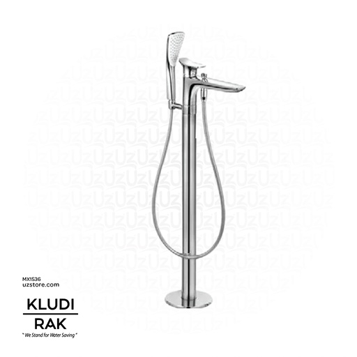 [MX1536] KLUDI RAK Amba Single Lever Bath and Shower Mixer DN 15, Floor Standing for
Free Standing Bath Tubs, RAK535900575