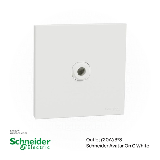 [SAC32W] Outlet (20A) 3*3 Schneider Avatar On C White