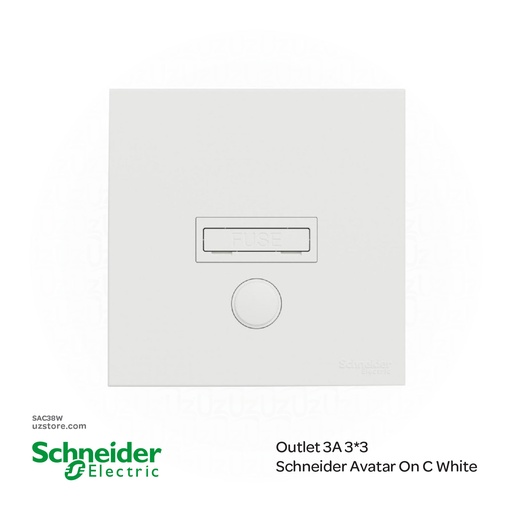 [SAC38W] Outlet 3A 3*3 Schneider Avatar On C White
