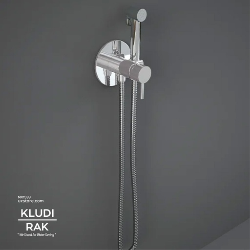 [MX1538] RAK Brass Spray Shattaf with Concealed DOUCHE Set with Mixer Chrome SPRDOMX0001