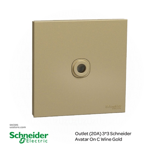 [SAC32G] Outlet (20A) 3*3 Schneider Avatar On C Wine Gold