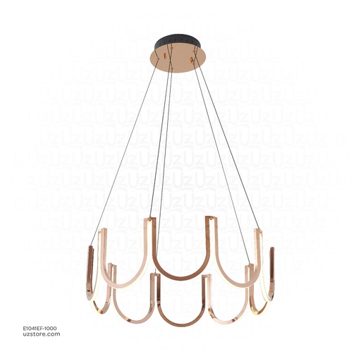 [E1041EF-1000] Pendant lamp Ø:1000*H1200 Stainless steel Mirror Black 3000K , 22000-1000