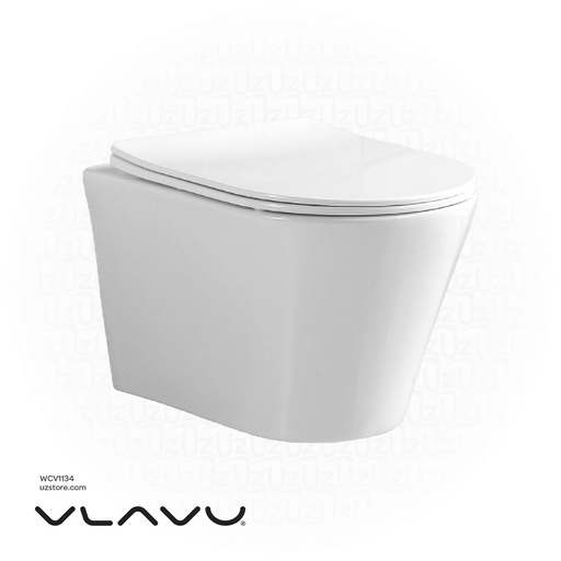 [WCV1134] Vlavu wall-hung toilet ( WC ) Tornado Flushing System P-trap: 180mm roughing-in UF seat & cover  535*360*355mm CB.16.0109