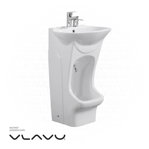 [WCV1137WB] Vlavu One-piece Basin Fixing to wall with back 610*465*865mm CB.21.9337