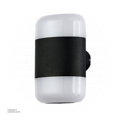 [E1349WA-2] Outdoor LED light, Matt Black, 2*5W, 3000-3500K, Die casting aluminum+PC(anti UV), Sanan SMD, 100110*180MM, SH-W21019R