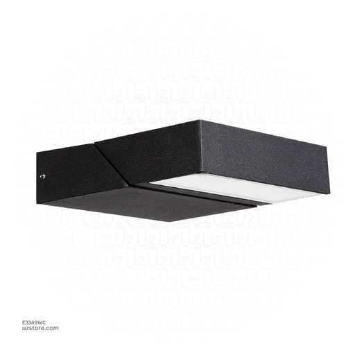 [E3349WC] Outdoor LED light, Matt Black, 18W, 3000-3500K, Die casting aluminum+PC(anti UV), SMD, 160*150*50MM, SH-W21068-SMD