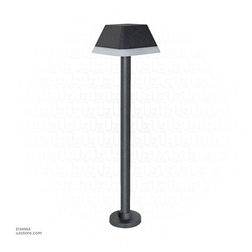 [E1349SA] Outdoor LED light, Matt Black, 12W, 3000-3500K, Die casting aluminum+PC(anti UV), SMD, 155*155*600MM, SH-2022111FD/600