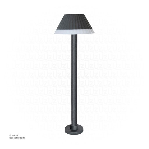 [E1349SB] Outdoor LED light, Matt Black, 12W, 3000-3500K, Die casting aluminum+PC(anti UV), SMD, φ172*600MM, SH-2022111RD/600