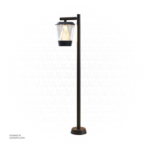 [E1349SE-16] Outdoor LED light, Matt Black, 16W, 3000-3500K, Die casting aluminum+PC(anti UV), SMD, φ170*1000M, SH-202237S/1000HD