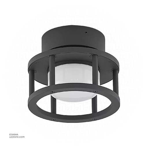 [E1349HA] Outdoor LED light, Matt Black, 18W, 3000-3500K, Die casting aluminum+PC(anti UV), SMD, φ170*135MM, SH-202291RD/135
