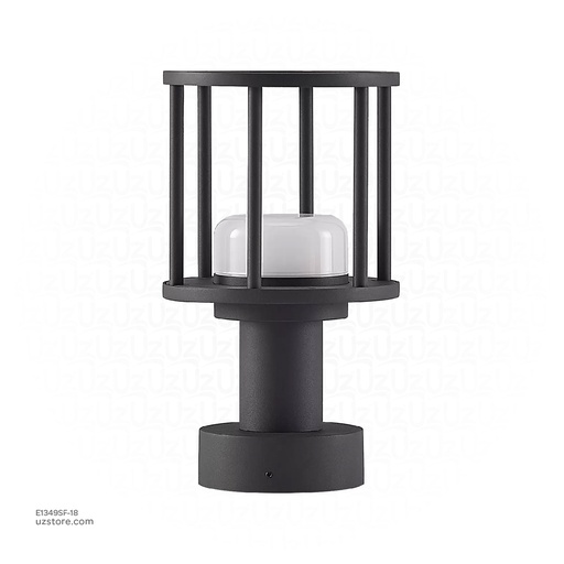 [E1349SF-18] Outdoor LED light, Matt Black, 18W, 3000-3500K, Die casting aluminum+PC(anti UV), SMD, φ170*300MM, SH-202291RD/300