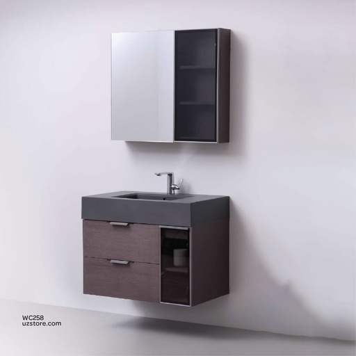 [WC258] WashBasin Cabinet, Side Cabinet and Mirror  with LED light KZA-2398080 800*480*480