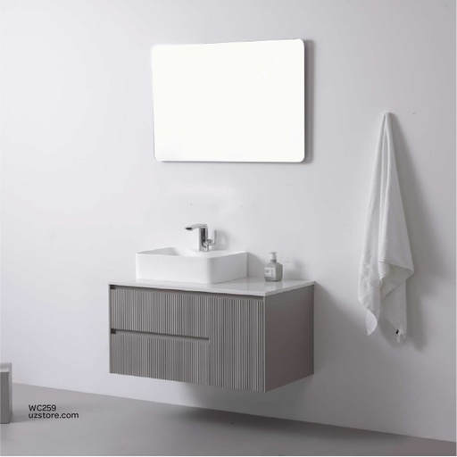 [WC259] WashBasin Cabinet  and Mirror  with LED light KZA-23106090 900*500*450