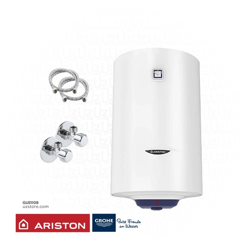 [GUS1108] UZ Bundle 108  (50 L Ariston Blu R Heater + 2 Angle valves + 2 Flexible Hose ) 