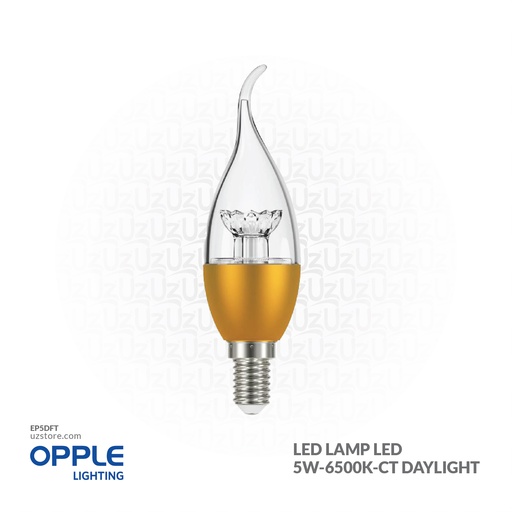 [EP5DFT] OPPLE LED Lamp LED-E1-C35-E14-5W-6500K-CT Daylight 140063078