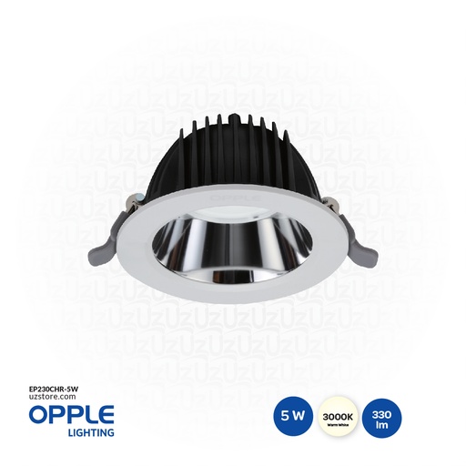 [EP230CHR-5W] OPPLE  LED Downlight Rc-HR R82-5W-3000-WH-GP 3000K Warm White 140048198 