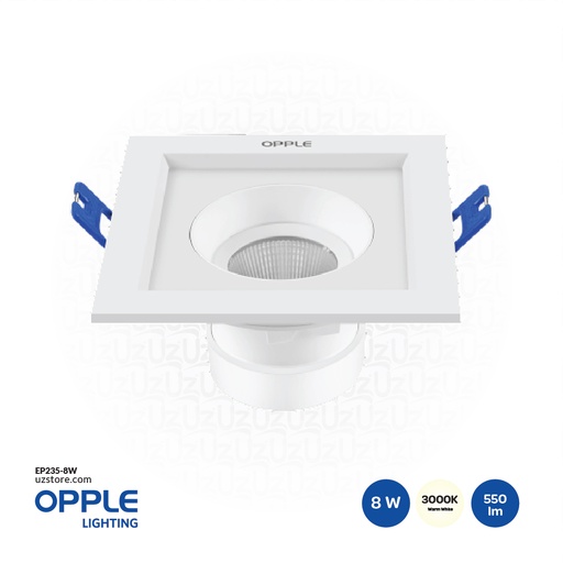 [EP235-8W] OPPLE LED SpotGR-US-1-8W-3000-24D-WH-GP , 3000K Warm White 541003340400 
