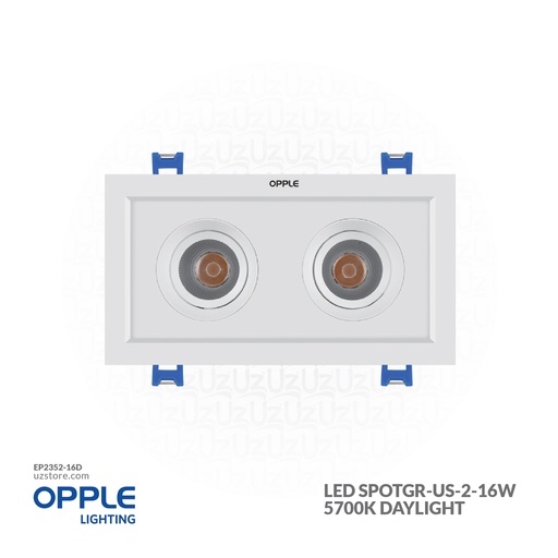[EP2352-16D] OPPLE LED SpotGR-US-2-16W-5700-24D-WH-GP , 5700K Daylight 541003340500 