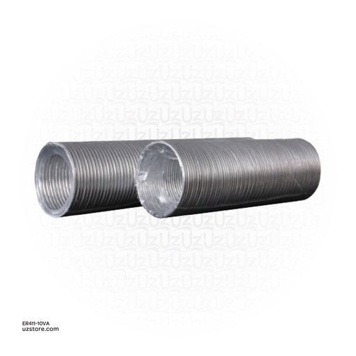 [ER411-10VA] Aluminium flexible goffered air duct L up to 3.15 Mtr D100mm ERA 10VA Ultra 3 Mtr Made in Russia