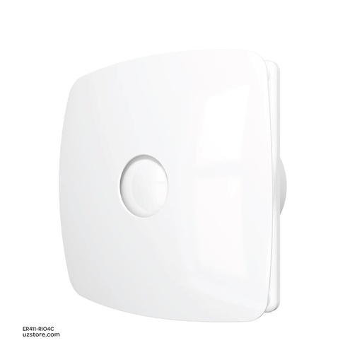 [ER411-RIO4C] Exhaust fan BB D100 with back draught shutter ERA RIO 4C Matt white Made in Russia 