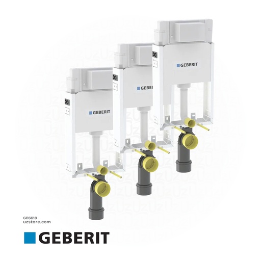 [GBS618] Geberit concealed cistern Bundle,(3 pc Geberit Kombifix element 106 cm, with Alpha Concealed Cistern 12 cm 110.233.00.2 )