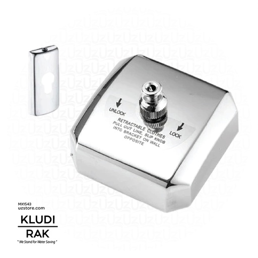 [MX1543] Kludi RAK Stain Square Cloth Line 2.5 Mtr RAK90900