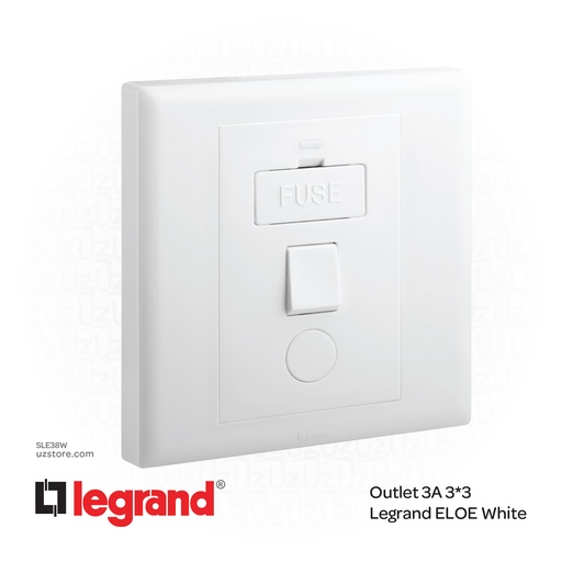 [SLE38W] Outlet 3A 3*3 Legrand ELOE White