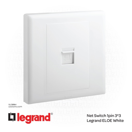 [SLE313W] Net Switch 1pin 3*3 Legrand ELOE White