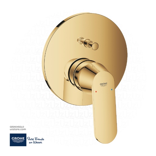 [GR24045GL0] GROHE Eurocosmo Single-lever mixer with 2-way diverter , 24045GL0 , Cool Sunrise