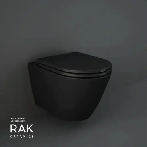 [WRRST23504A] RAK Ceramics Resort 365mm Wall Hung WC - Matt Black RST23504A